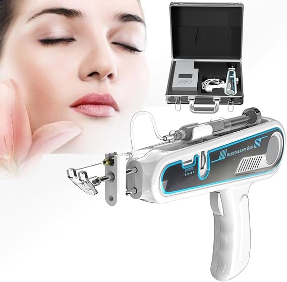 Mesotherapy Gun Hydration Device for Facial Skin Care, Injector Skin Treatment Machine,Beauty Instrument for Wrinkle Removal, Water Injector, Mesotherapy, Vacuum Pressure, Meso Gun