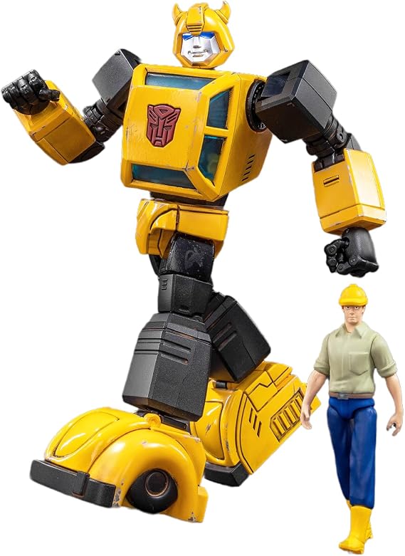 YOLOPARK Transformers G1 Bumblebee Action Figure-Diecast Version,AMK PRO Series 6.3 Inch Highly Articulated Transformer Figures for Ages 15 and Up,Non-Converting Bumblebee Model Kit