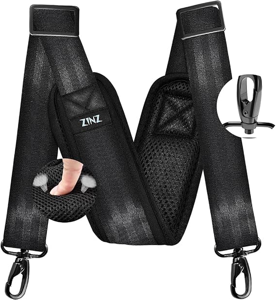 ZINZ 77 Inch Shoulder Strap,Black