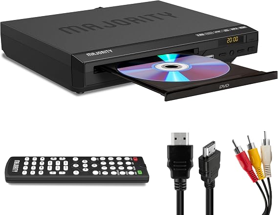 MAJORITY HDMI DVD Player for TV 1080P Region Free DVD Players for Smart TV