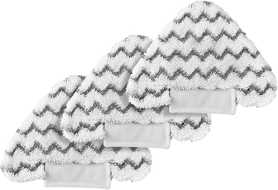 Fushing 3Pcs Washable Microfiber Steam Mop Pads Cleaning Pads Replacement Pads for Shark Lift-Away Genius Steam Mop S3973D S5003D S6001 S6002 S6003 3973WM S5001 S5002