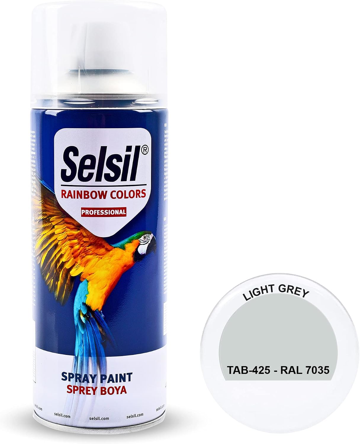 Selsil Sprey Boya Açık Gri Ral7035 400ml