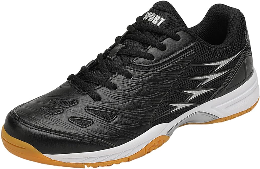 Men's Badminton Shoes Lightweight Indoor Court Sneakers Non-Slip Buffer Soft for Jogging Fitness