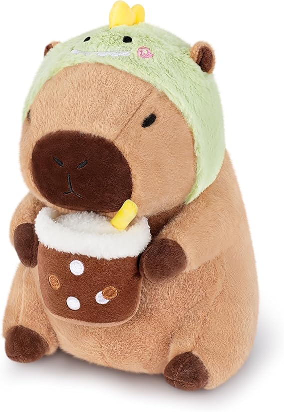 11.8in Large Capybara Plush Toy Capybara Toy Stuffed Capybara Cosplay Dinosaur, Cuddly Toys Stuffed Animal and Plush Pillow Soft Animal Plushie Hugging Pillow Large Fluffy Cushion Doll Present