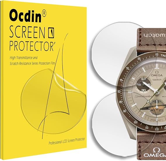 Omega x Swatch Speedmaster Moonswatch用スクリーンプロテクター、Hydrogel TPUソフトフィルム、アクリルスクリーン用3