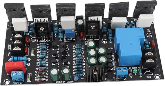 300W Single Channel Audio Amplifier Board - HiFi Power Amplifier Module with DC±20-90V Input, PCB Mount Design for DIY Audio Projects