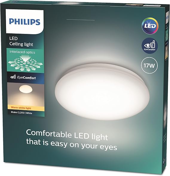 Philips CL200 Functional Ceiling Lamp 17W 2700K Yellow Light Integrated LED