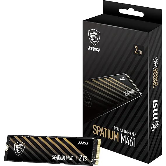 MSI SSD SPATIUM M461 NVME M.2 2TB NVMe M.2 2TB R:5000 W:4200