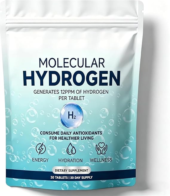 2026 New Molecular Hydrogen Water Tablets - 30Pcs/Pack, Antioxidant-Rich, Supports Brain Energy & Health (1 Box)