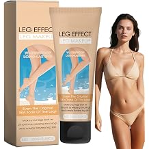 Waterproof Leg Makeup Full Coverage,No Transfer Body Foundation to Cover Veins&Scars,Long Lasting Sweat-Proof Leg&Body Concealer,Moisturizing Natural Finish,Smooth Tone Body Makeup,Easy Use(Natural)