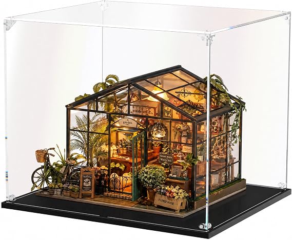 Acrylic Display Case, Showcase for Collectibles Self-Assemble (30x25x25 cm)
