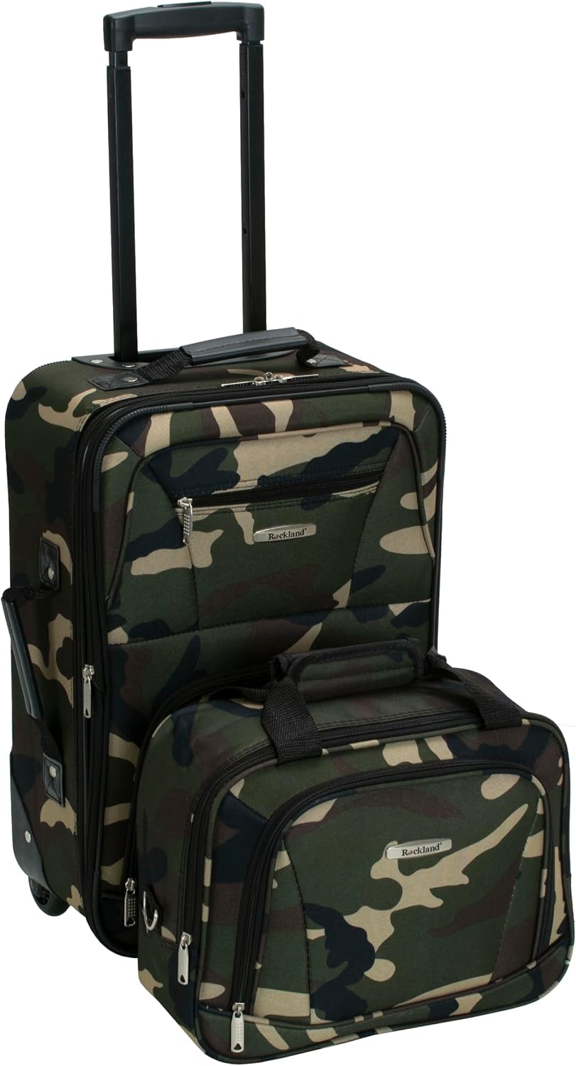 Rockland Fashionable Softside Luggage Set