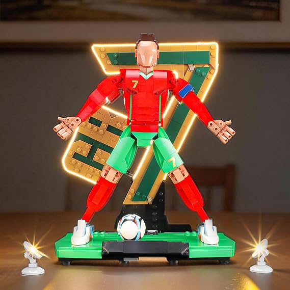BRIKSMAX 2.0 Light Kit Compatible with Lego Editions Cristiano Ronaldo Soccer Legend 43016 Building Sets - Original LED Lighting Kits (Accessories Only) for Display, Gifts & Collectors