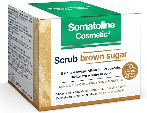 Somatoline Scrub Corpo Esfoliante Rigenerante Brown Sugar 350g