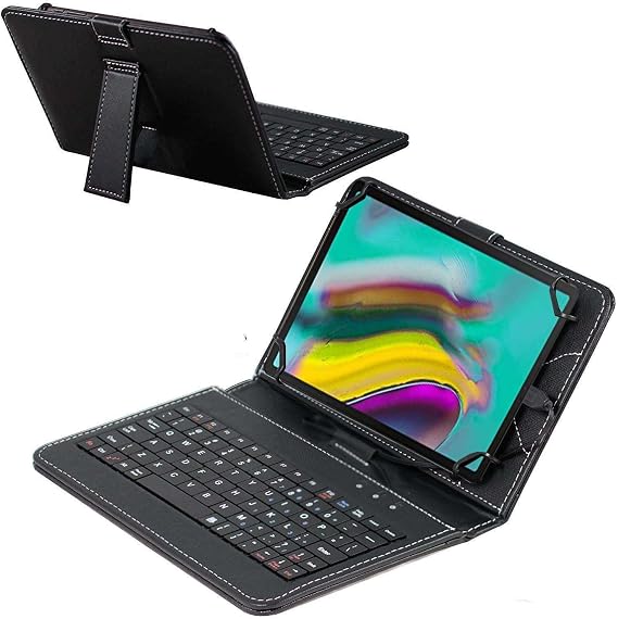 Navitech Black Keyboard Case Compatible with BYYBUO SmartPad A10_L Tablet 10.1 inch Android 11 Tablet