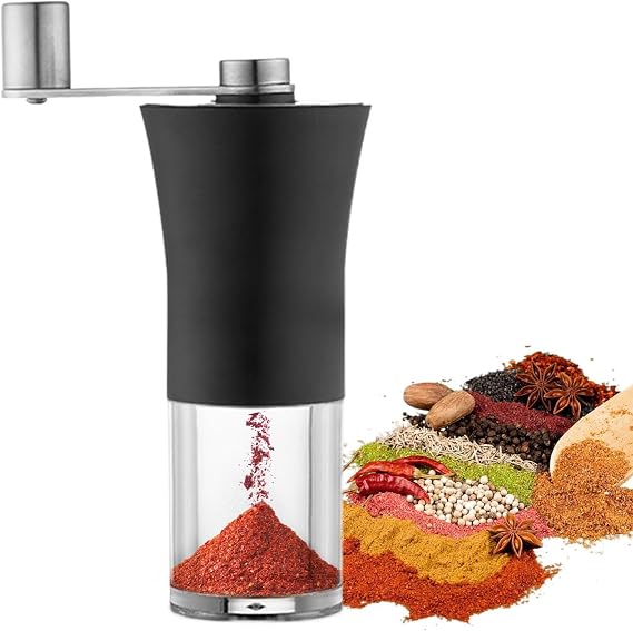 Manual Coffee Mill Grinder Hand Held Espresso Bean Pepper Grain Nut