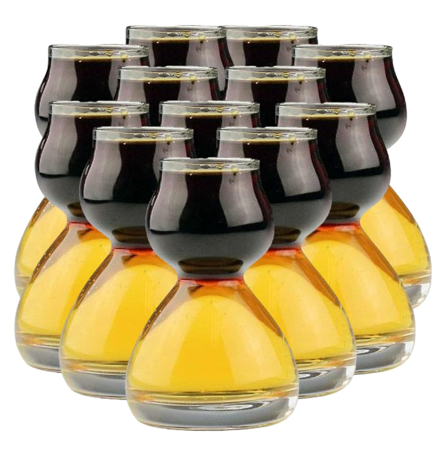 Quaffer 12 x Double Plastic Shot Glasses