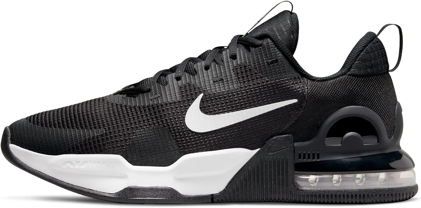 NIKE Men's M Nike Air Max Alpha Trainer 5 Sneaker, Black White Black, 8 UK