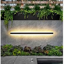 Outdoor Wall Light, Light Strip LED Waterproof Sconce Pack Lights Metal Exterior Fixtures Mount Lamp,3000k Warm