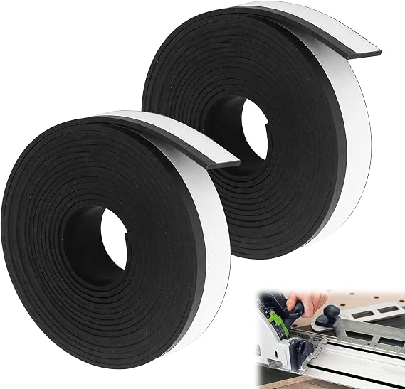 3m Splinter Guard, Guide Rail Replacement Strips for Woodworking Projects, 2PCS Clear Splinterguard for FS/2, FS/2 KP, FSK Guide Rails, Replacement Anti-Splinter Edge Strip Compatible with 495207 Trac