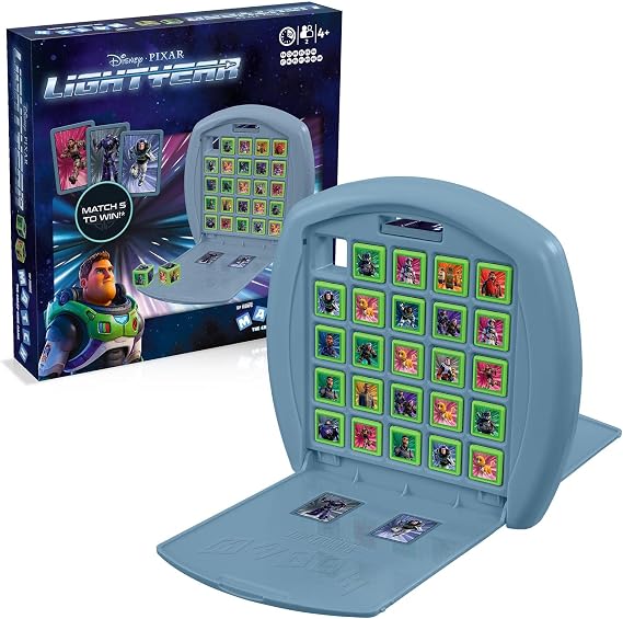 Top Trumps Disney Pixar Lightyear Match Board Game, Play with Izzy, Mo, Zurg, Sox the Cat and Buzz himself, Educational strategy game for ages 4 and up