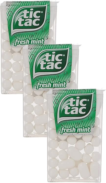 Tic Tac Mint Naneli Şeker 18 Gr Nane Aromalı Şekerleme X 3 Avantaj Paket