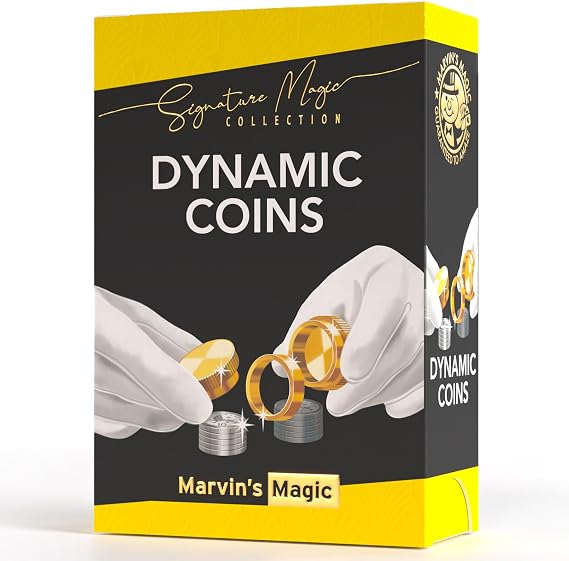 Marvin's Magic Dynamic Coins Magic Trick Set - Coin Illusion Age 8+