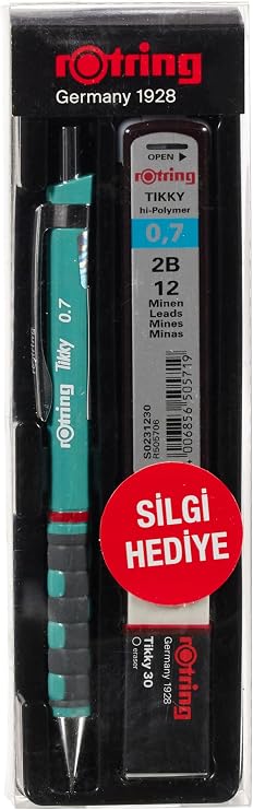 Rotring TIKKY Min Silgi 3'lü Okul Seti- 0.7 Deniz Mavi