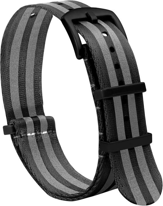 TStrap NATO Watch Strap Nylon - Soft Watch Band for Men Womem Replacement - Sailcloth Smart Watch Bracelet Replacement with Clasp - 18mm 20mm 22mm 24mm