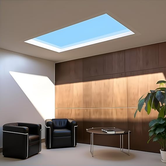 Smart Blue LED Skylight, Sunlight lamp,120 * 30^16cm [Energy Class E]