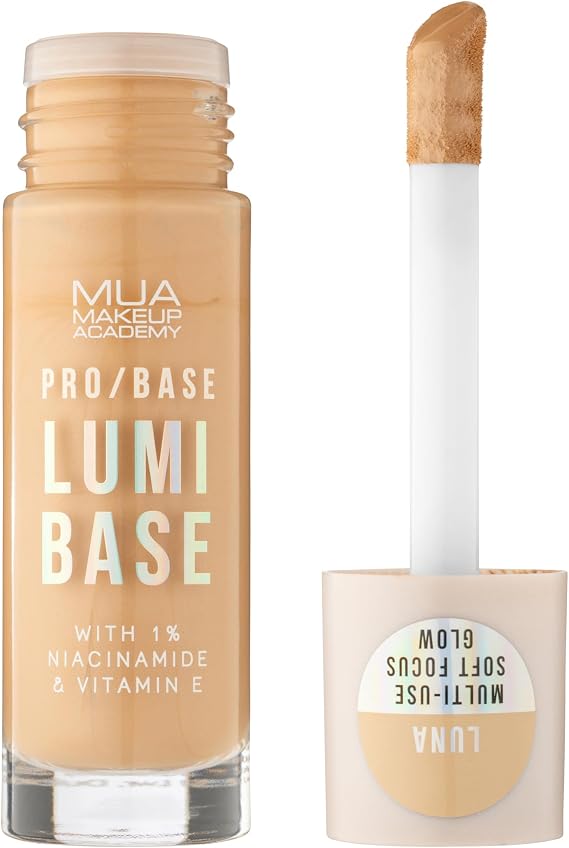 MUA Lumi Base, Tinted Glow Formula, Luna (Pack of 1)