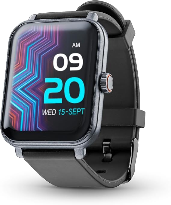 cellularline - ION PRO Square - Bluetooth® uygulamalı akıllı saat - 1,83 inç - çağrı kabul - su geçirmez ve toz geçirmez - fiziksel aktivite izleme - iyon uygulaması ile çalışır - siyah