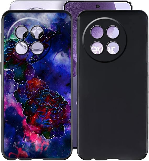 Case for OnePlus Ace 5 Pro (6.78"), 2 pieces Ultra-Thin TPU Bumper Cover, 360° Drop Protection Shell Shockproof Soft Silicone Phone Case for OnePlus Ace 5 Pro - Rose cloud