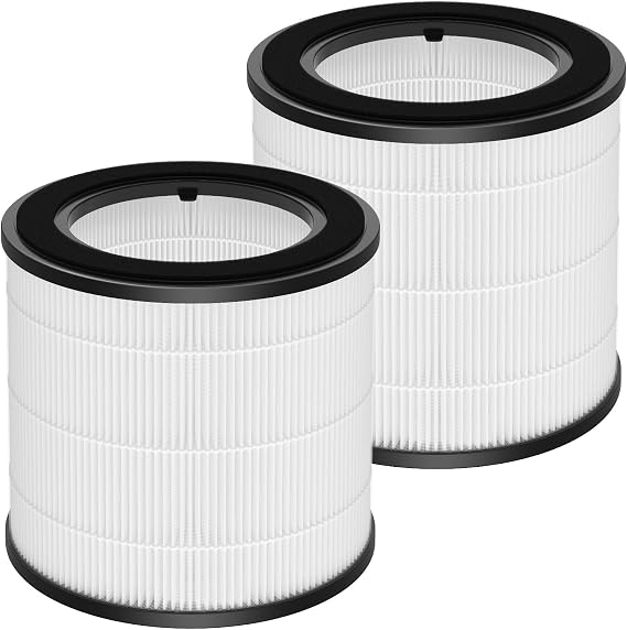 2 Pack Replacement HEPA Filter Compatible with Philips AC0820/30 AC0820/10 | AC0830/10 AC0819/10 800 Series Air Purifier,Replace Part FY0194/30 and FY0293/30,White