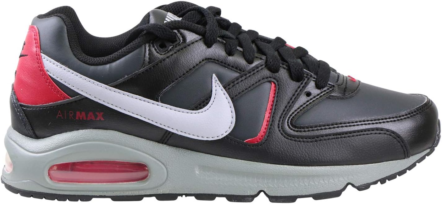 Nike NIKE AIR MAX COMMAND, Men's Running Shoe Running Shoe, Black Wolf Grey Anthracite Noble Red, 6 UK (40 EU)