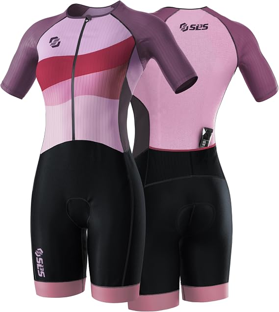 SLS3 Triathlon Suits Women - Elite Aero Sleeved Trisuit for Swim Bike Run