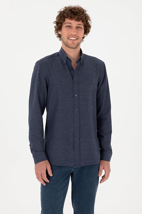 U.S. Polo Assn. Erkek Koyu Yeşil Gömlek Basic 50316723-VR079
