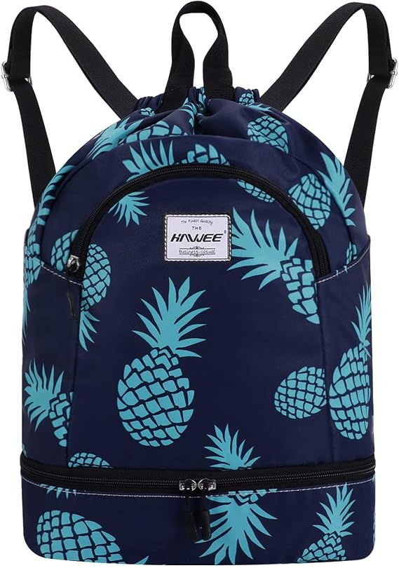 Waterproof Drawstring Backpack with Inner Pocket Large Gym Bag Drawstring