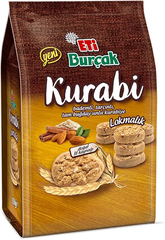 Eti Burçak Kurabi Torba Bademli 150 g x 12 Adet
