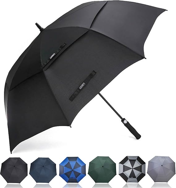 G4Free 47/54/62/68 Inch Golf Umbrella Auto Open Windproof Umbrella Double Canopy