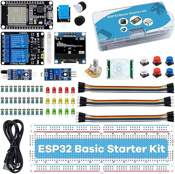 ESP32 Basic Starter Kit ESP-32S WiFi Bluetooth Development Board Learning Kit