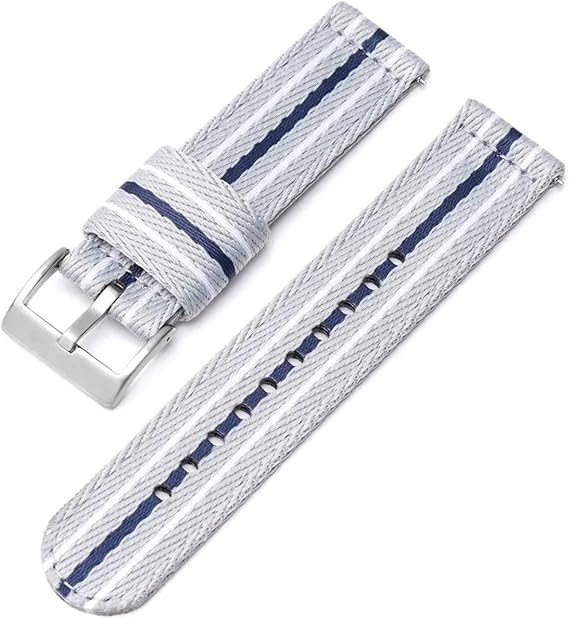 Nylon Strap Compatible With Blancpain X Swatch Co-brand Stainless Steel Buckle 20mm 22mm Quick Release Striped Men Women Replace Watch Band