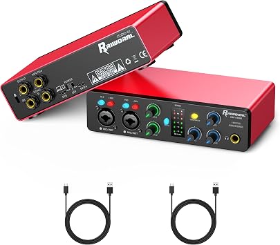 Studio 2i2 Audio Interface 24-bit/192kHz, 2 Channel Portable USB Recording Sound Card with Zero Latency Monitoring, ASIO Driver Support for Home Studio Studio 2i2 Audio Interface