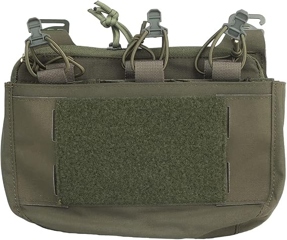 G-Hook DOPE Front Flap Double Stack Abdominal Fanny Pack Triple Magazine Insert Pouch