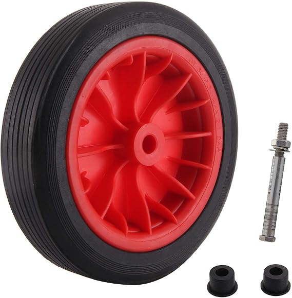 CROWNSHOP Wheelbarrow Wheel 12" Trolley Wheels Replaceable Puncture Wheels