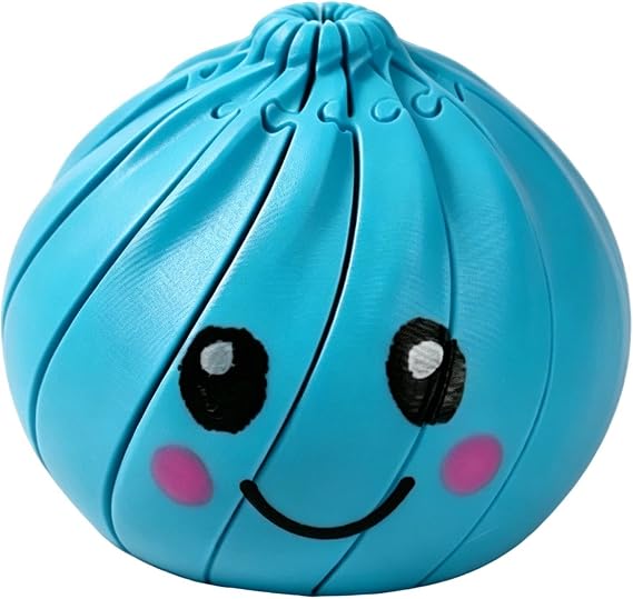 Fidget Dumpling, Sensory Squíshy Toy, Stress Pópper Bao