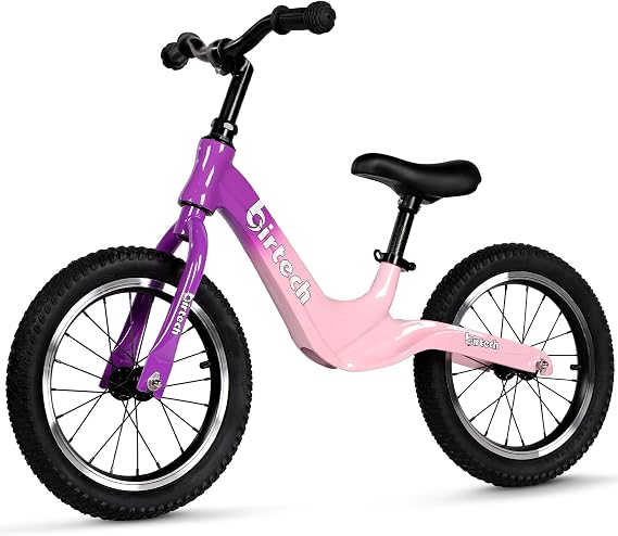 Hello-5ive 14" Kids Balance Bike for 3,4,5,6 Year Old Boys and Girls, Air Tires with Magnesium Alloy Frame, Lightweight No Pedal Toddler Training Bicycle