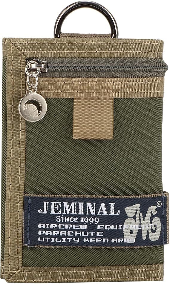 SUKUTU Mens Canvas Trifold Wallet Outdoor Sports Wallet Pocket Purse for Kids
