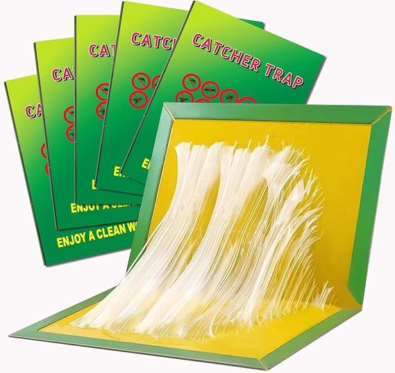 Sticky Pest Traps - High-Adhesion Stickypads for Indoor & Outdoor Use, Extra Strong Pest Trap - Effectively Catch Unwanted Intruders for Home, Garage and Garden Control(5 Pack)