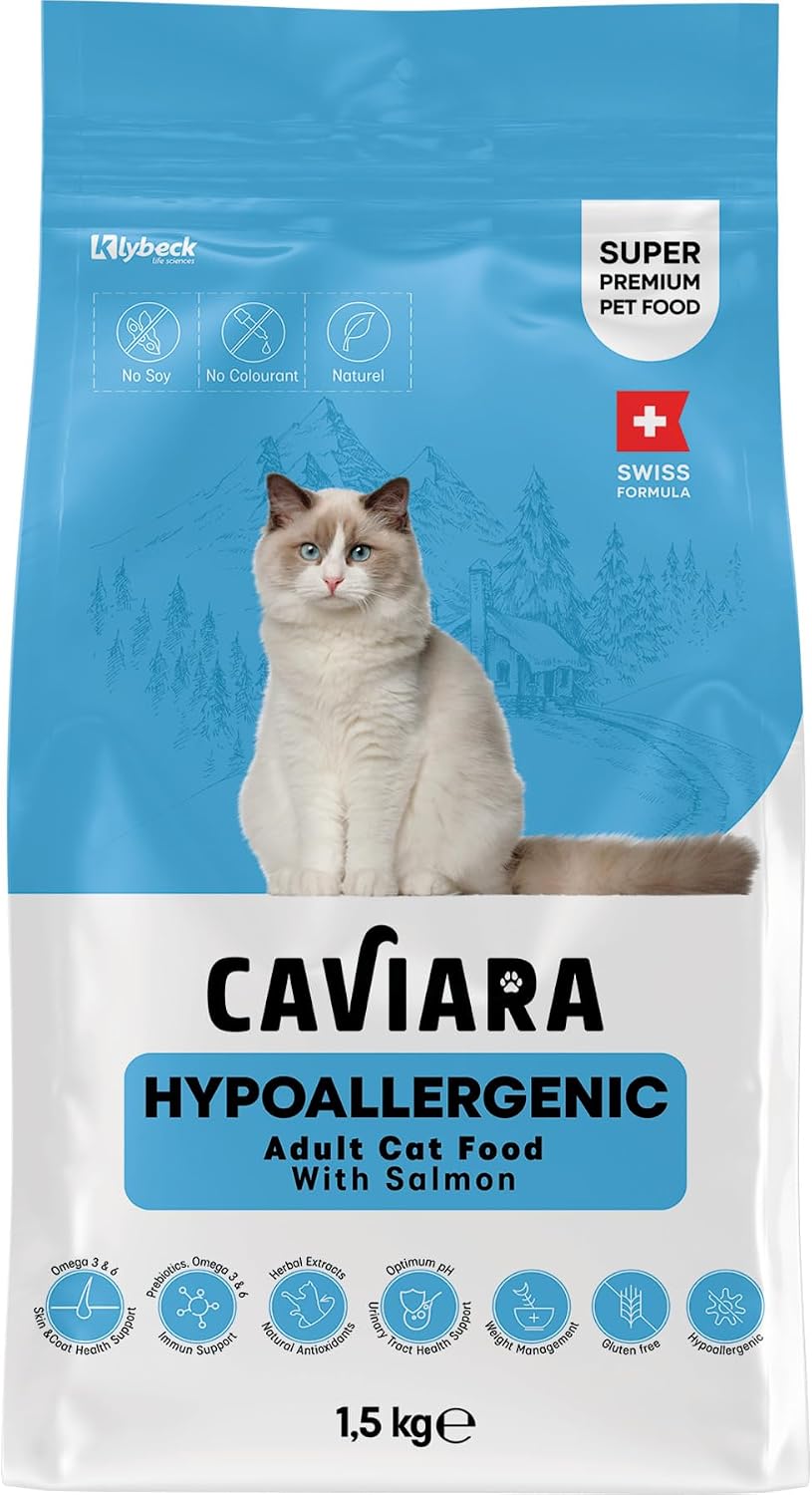 Kedi Maması, Somonlu, Yetişkin, Hipoalerjenik, Kuru Mama, 1.5 kg
